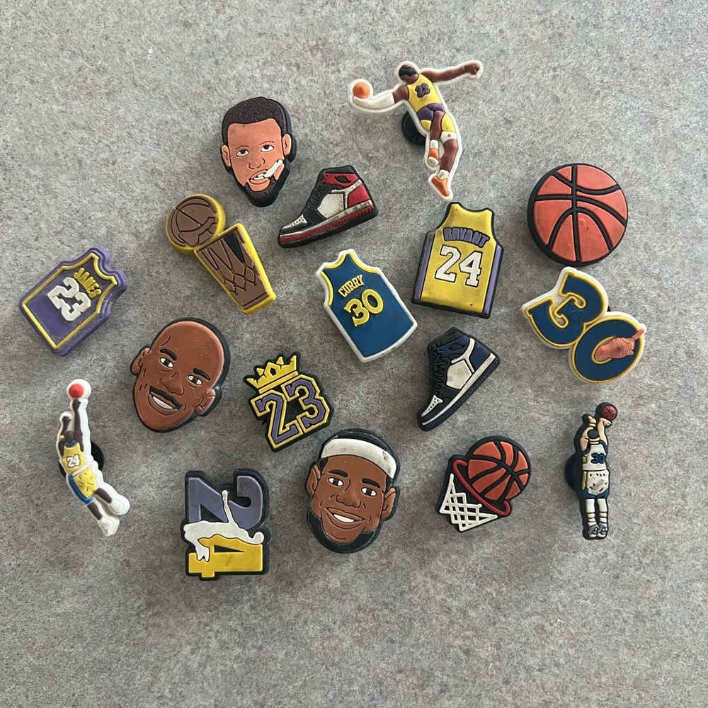 Basketball Shoe Charms Set NBA legend & icons
